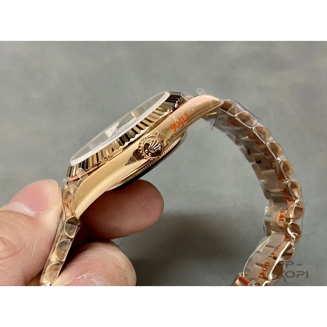 ロレックス デイデイト 228235|アイゼンキーゼル×ダイヤモンド文字盤×ローズゴールド×加重版 40【QF工場製】 - 画像 (7)