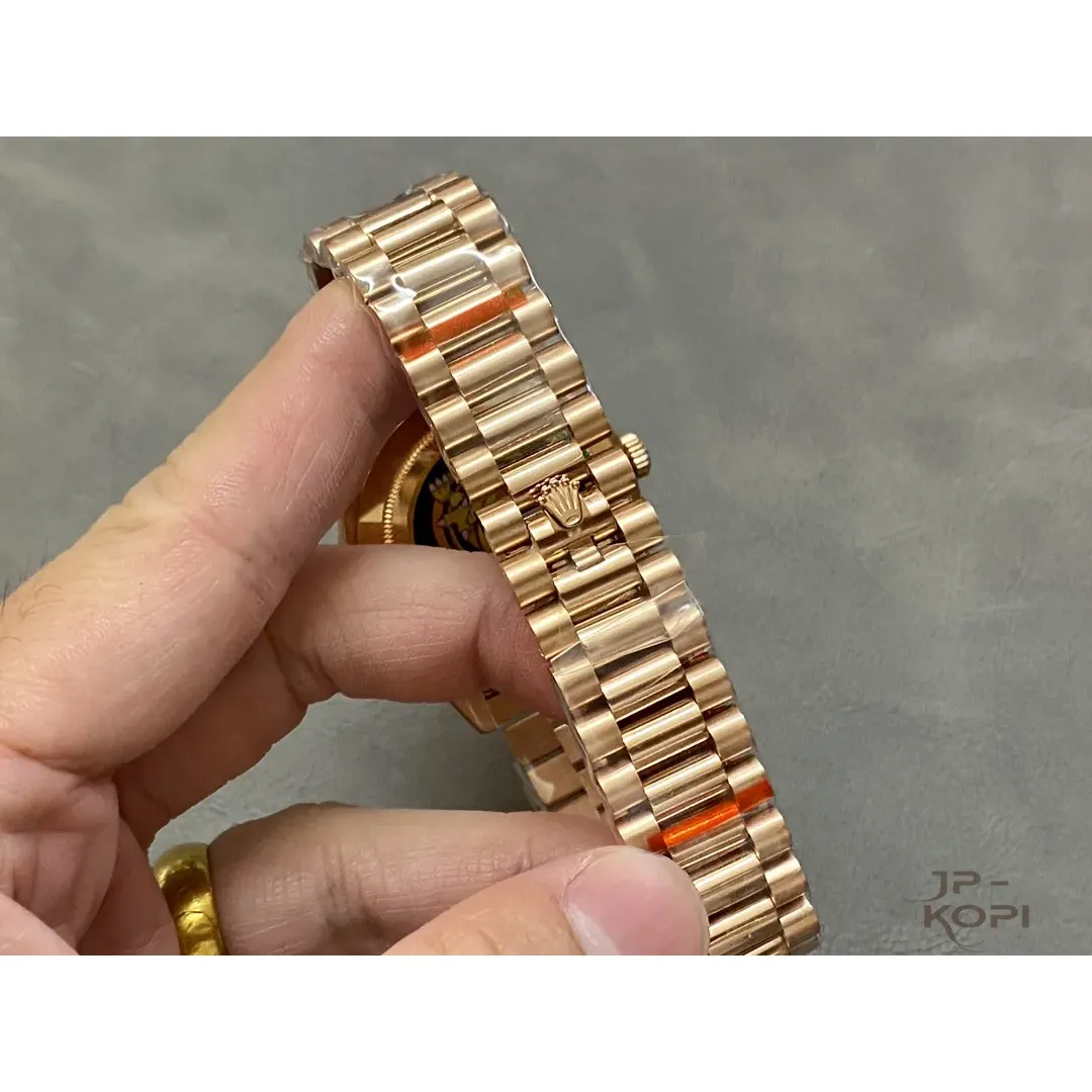 ロレックス デイデイト 228235|チョコレート×ダイヤモンド文字盤×ローズゴールド×加重版 40【QF工場製】 - 画像 (9)