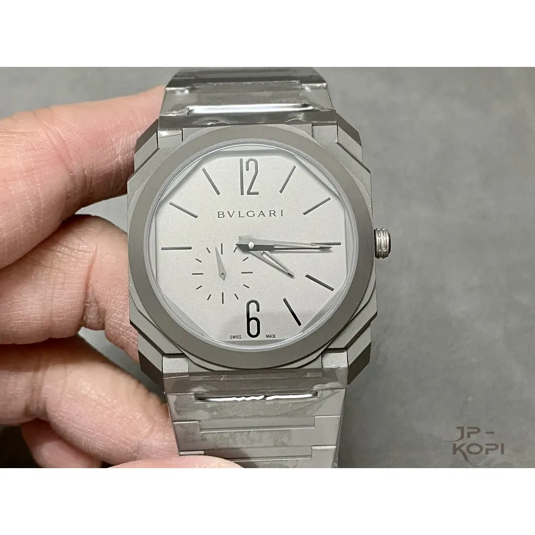 ブルガリ オクト フィニッシモ|グレートーン 超薄デザイン 珍珠陀メカニカル 40mm メンズ腕時計【BV工場製】