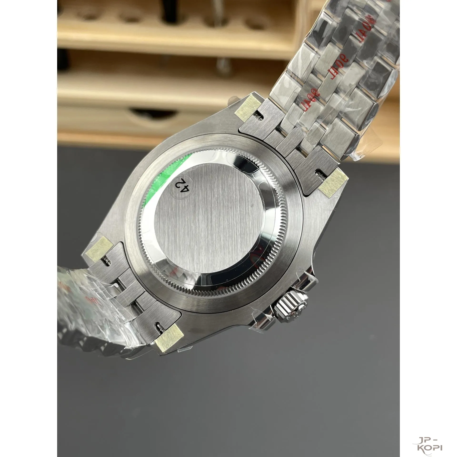 ロレックス GMTマスター II 126710GRNR|ブラック×グレー ジュビリーブレス 丹東Cal.3285【VS工場製 高品質コピー腕時計】 - 画像 (6)