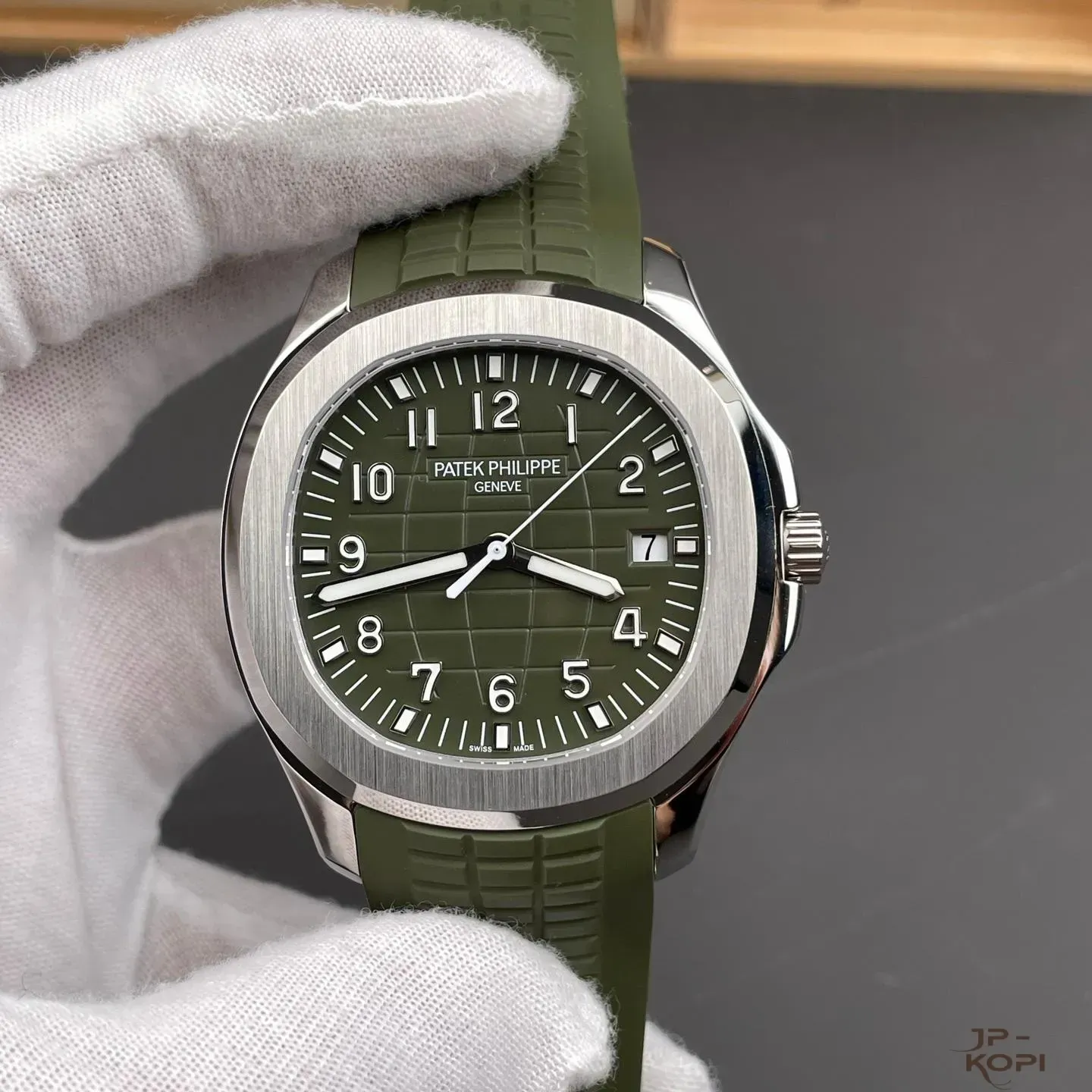 パテック・フィリップ アクアノート 5168G-010|カーキグリーン 42mm ラバーストラップ【BBF工場製】 - 画像 (2)