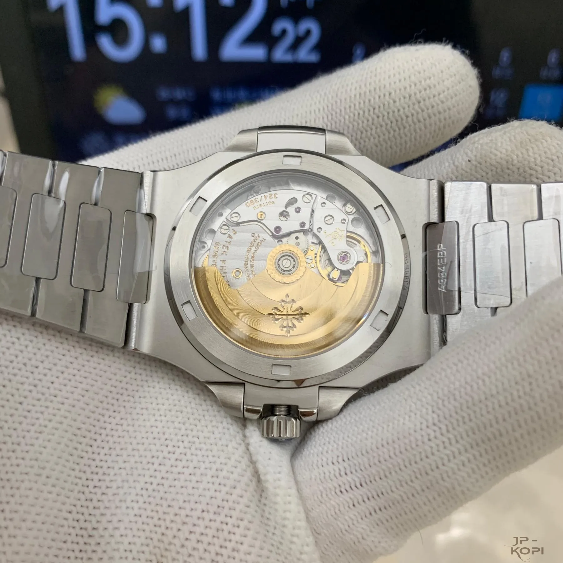 パテック・フィリップ ノーチラス 5711/1A-014|SW製純正代用グリーン文字盤 ステンレス 40mm【BBF工場製】 - 画像 (8)