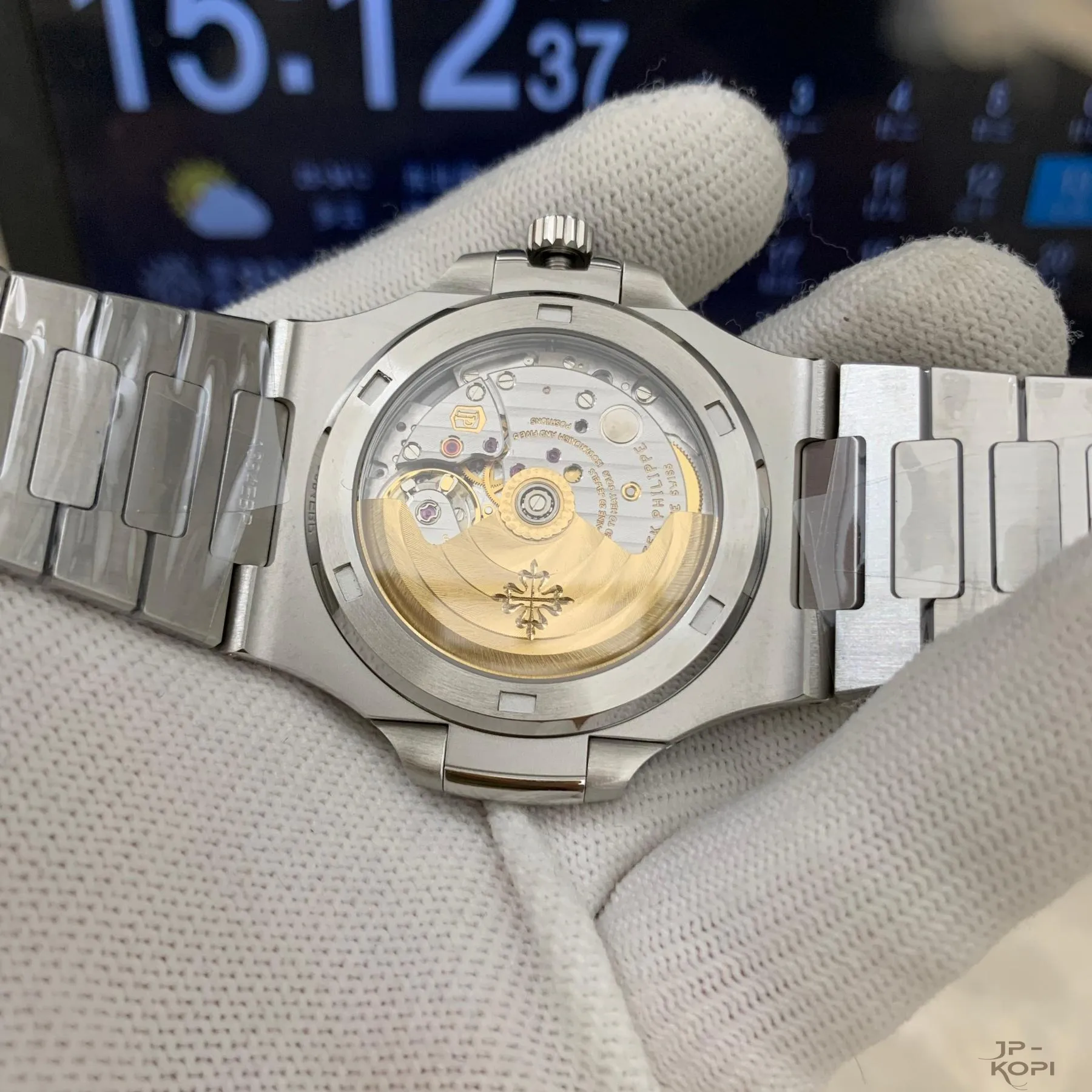 パテック・フィリップ ノーチラス 5711/1A-014|SW製純正代用グリーン文字盤 ステンレス 40mm【BBF工場製】 - 画像 (9)