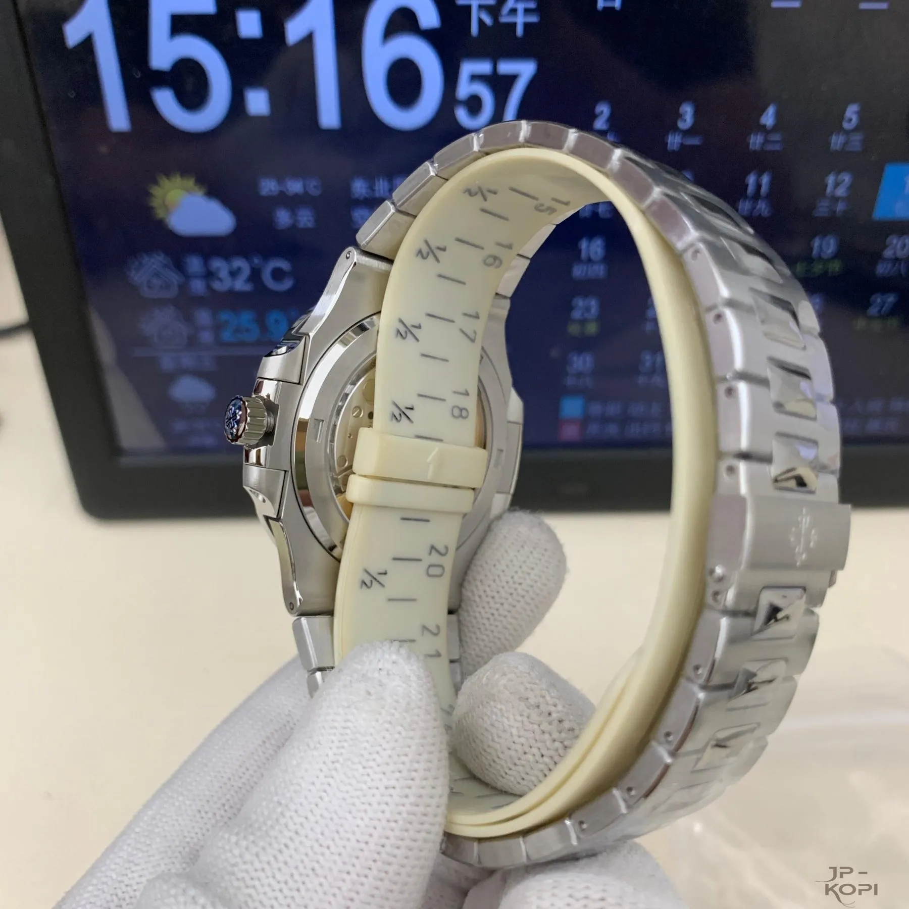 パテック・フィリップ ノーチラス 5711/1A-014|SW製純正代用グリーン文字盤 ステンレス 40mm【BBF工場製】 - 画像 (14)