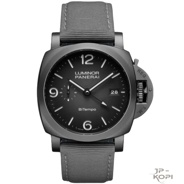 パネライ ルミノール ビテンポ PAM01467|ニューヨーク限定 マットグレー 44mm チタニウム 【VS工場製 高品質コピー腕時計】