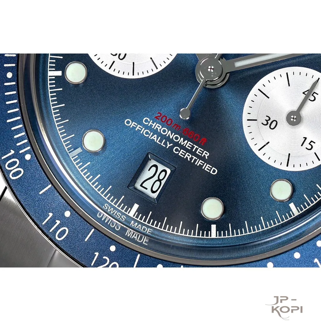 チューダー ヘリテージ クロノ m79360b-0002|ブルー&シルバー 41mm 【ZF工場製 高品質コピー腕時計】 - 画像 (5)