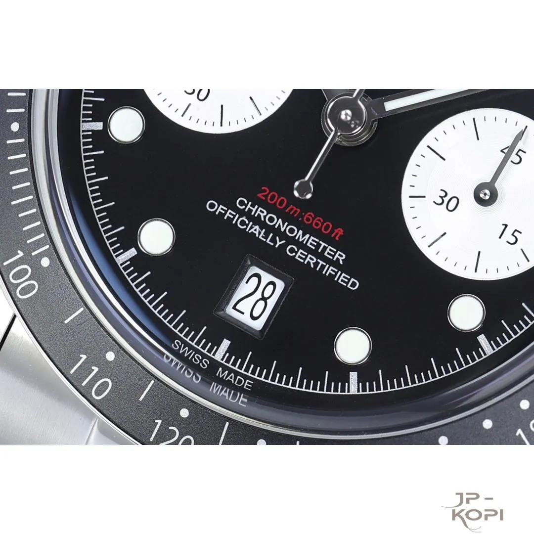 チューダー ヘリテージ クロノ m79360n-0013|ブラック&シルバー 41mm 【ZF工場製 高品質コピー腕時計】 - 画像 (5)