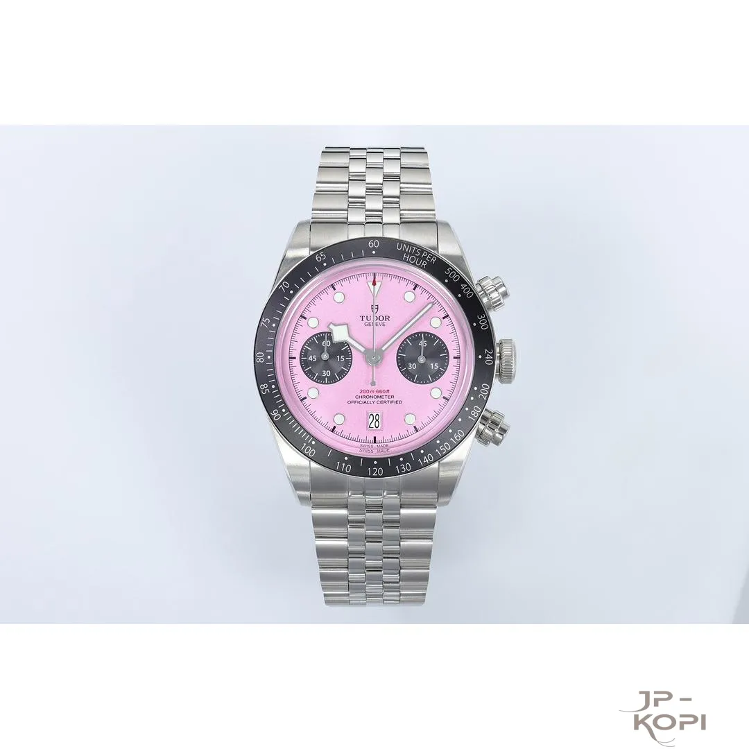 チューダー ヘリテージ クロノ m79360n-0019|ピンクダイアル 41mm 【ZF工場製 高品質コピー腕時計】