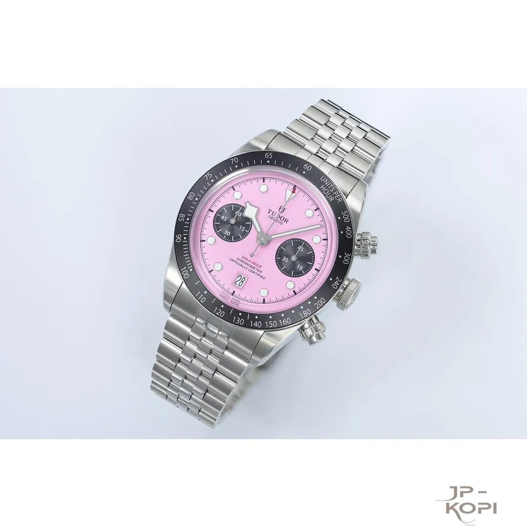 チューダー ヘリテージ クロノ m79360n-0019|ピンクダイアル 41mm 【ZF工場製 高品質コピー腕時計】 - 画像 (3)