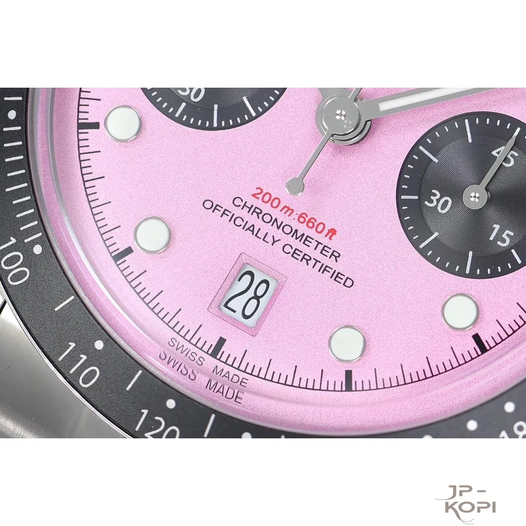 チューダー ヘリテージ クロノ m79360n-0019|ピンクダイアル 41mm 【ZF工場製 高品質コピー腕時計】 - 画像 (5)