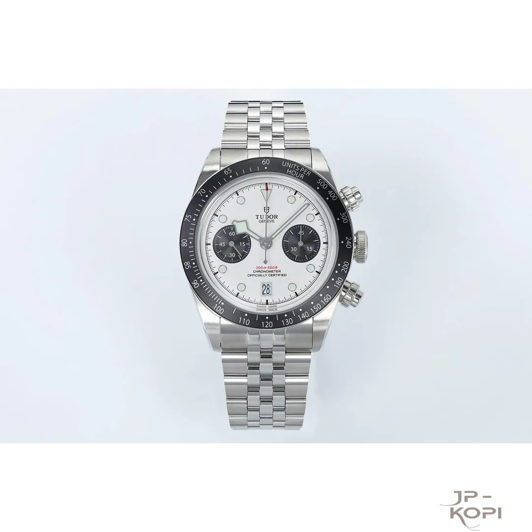 チューダー ヘリテージ クロノ m79360n-0014|オパライン×ブラック 41mm 【ZF工場製 高品質コピー腕時計】