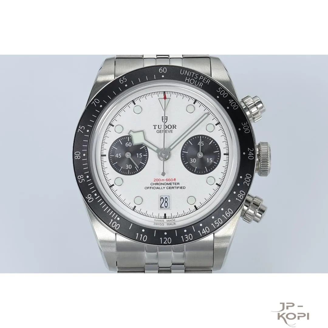 チューダー ヘリテージ クロノ m79360n-0014|オパライン×ブラック 41mm 【ZF工場製 高品質コピー腕時計】 - 画像 (2)