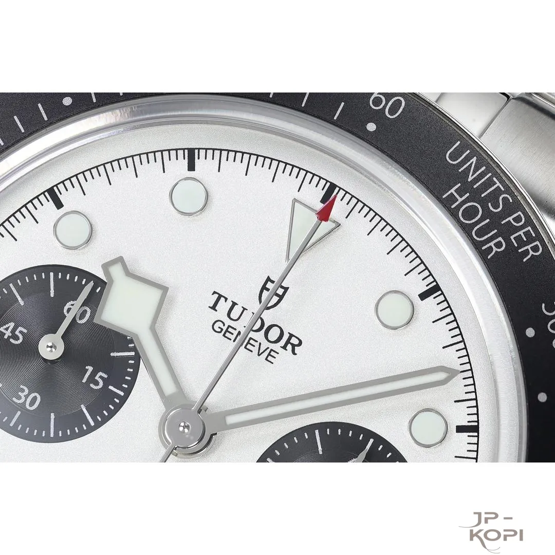 チューダー ヘリテージ クロノ m79360n-0014|オパライン×ブラック 41mm 【ZF工場製 高品質コピー腕時計】 - 画像 (4)