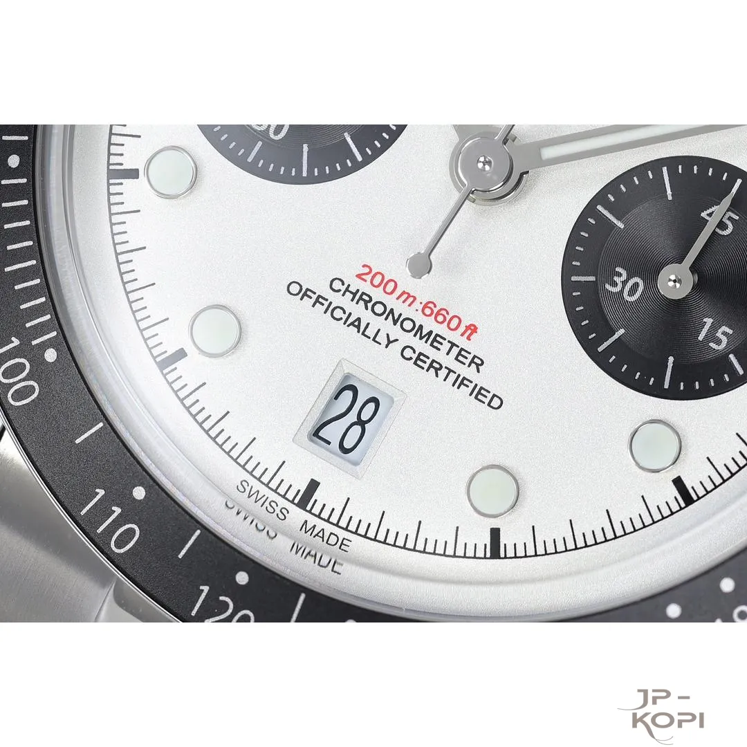 チューダー ヘリテージ クロノ m79360n-0014|オパライン×ブラック 41mm 【ZF工場製 高品質コピー腕時計】 - 画像 (5)