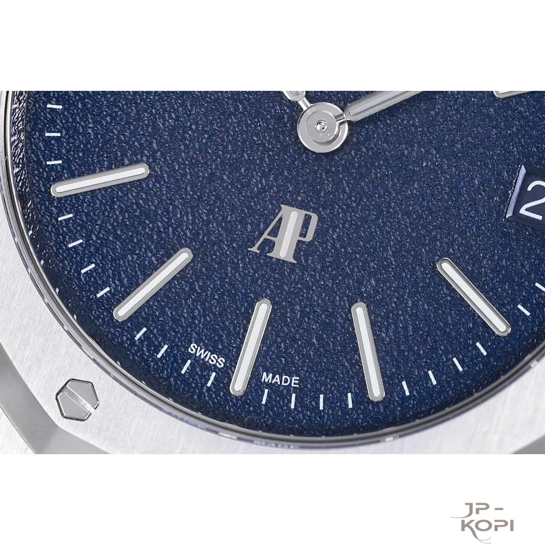 オーデマ・ピゲ ロイヤルオーク “ジャンボ” エクストラシン 16202BC|ブルーグレインダイヤル 39mm【ZF工場製 高品質コピー】 - 画像 (5)