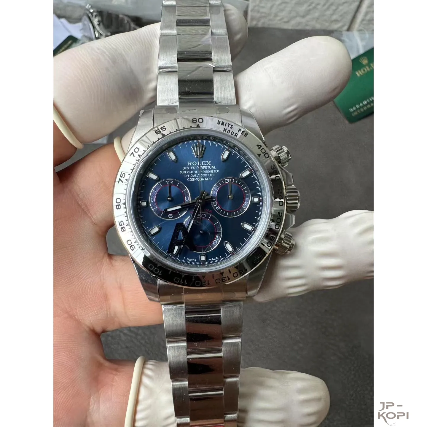 ロレックス デイトナ 116509|ブルーダイアル 40mm 加重版 丹東Cal.4130【VS工場製 高品質コピー腕時計】 - 画像 (2)