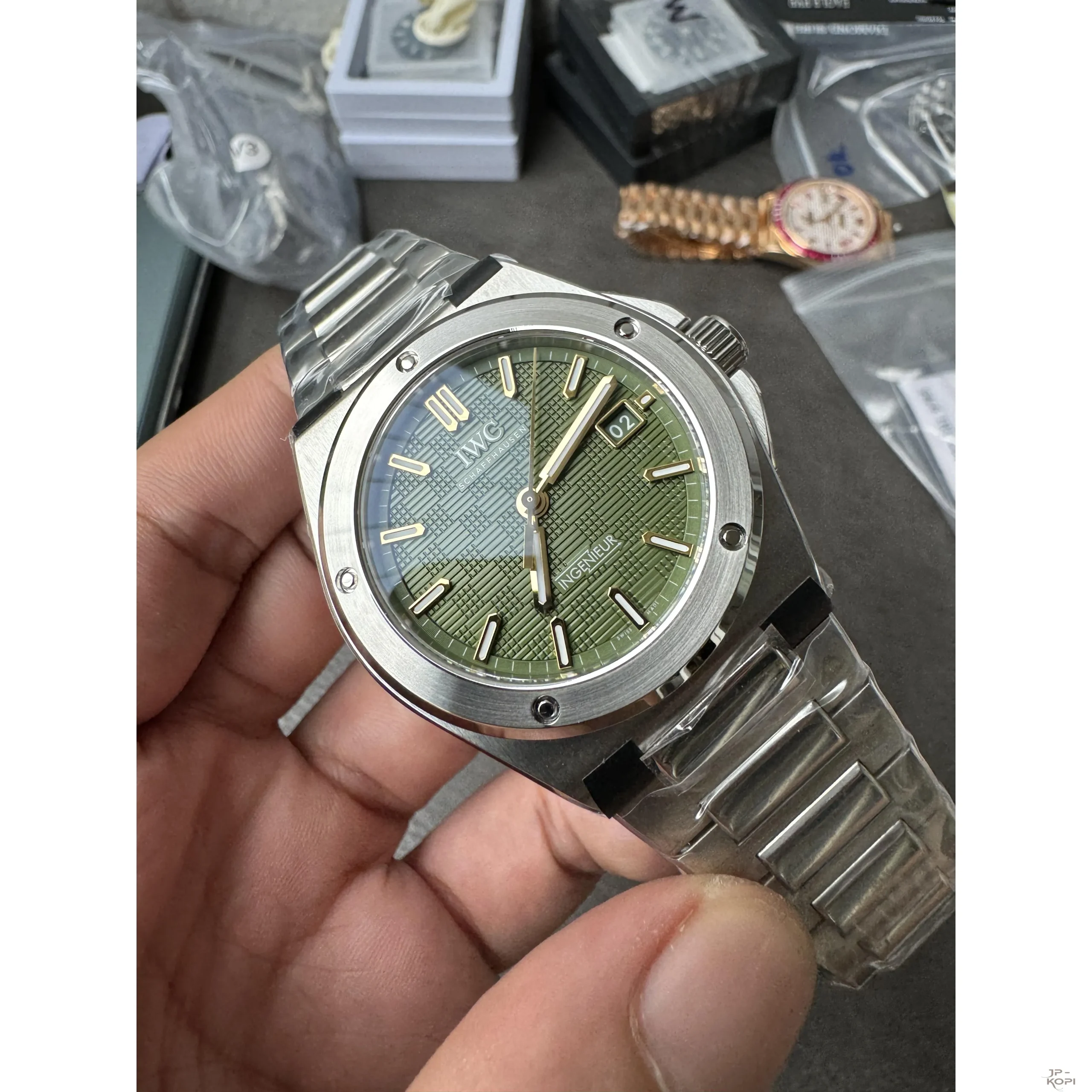 IWC インヂュニア IW328908|グリーンダイアル 904Lステンレス 40mm【V7工場製 高品質コピー時計】 - 画像 (3)