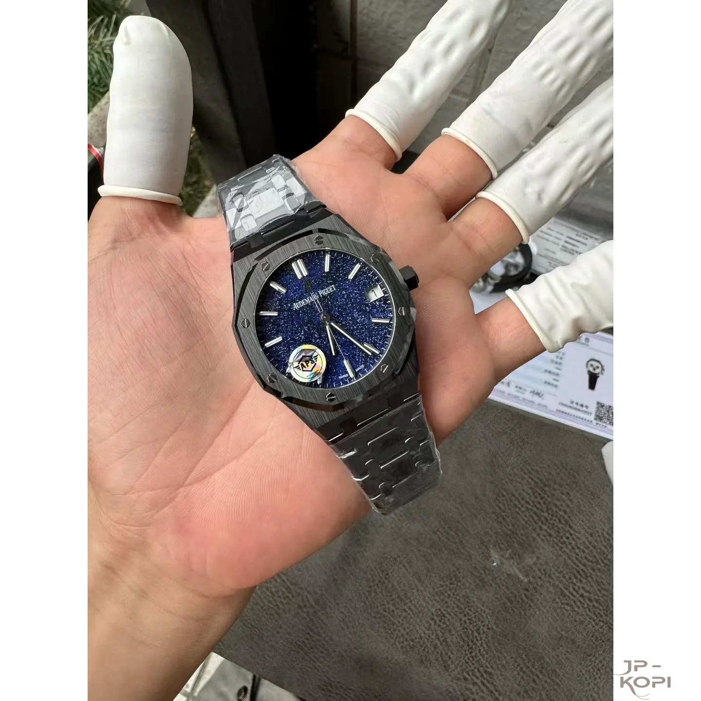 オーデマ・ピゲ ロイヤルオーク 15500|ブルーグレインダイヤル セラミックケース 【APS工場製高品質コピー腕時計】 - 画像 (5)