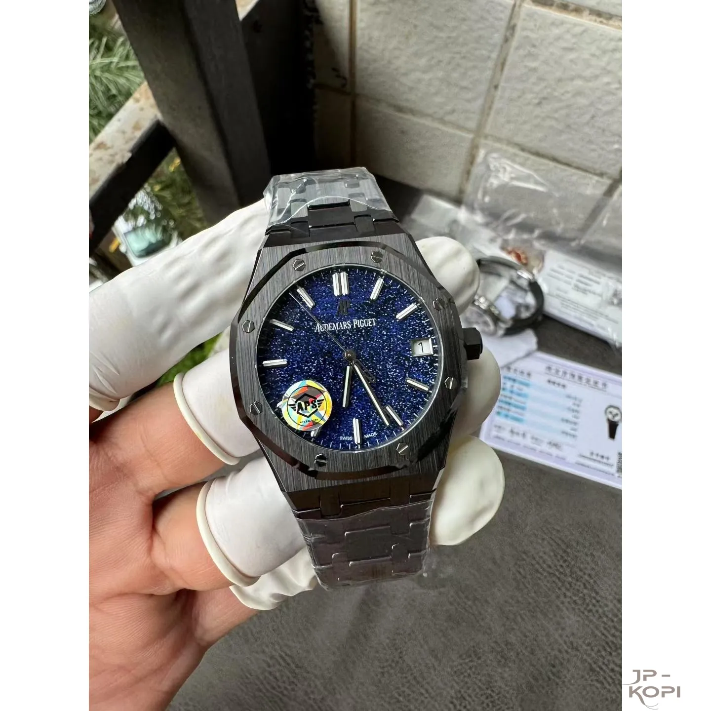 オーデマ・ピゲ ロイヤルオーク 15500|ブルーグレインダイヤル セラミックケース 【APS工場製高品質コピー腕時計】 - 画像 (2)