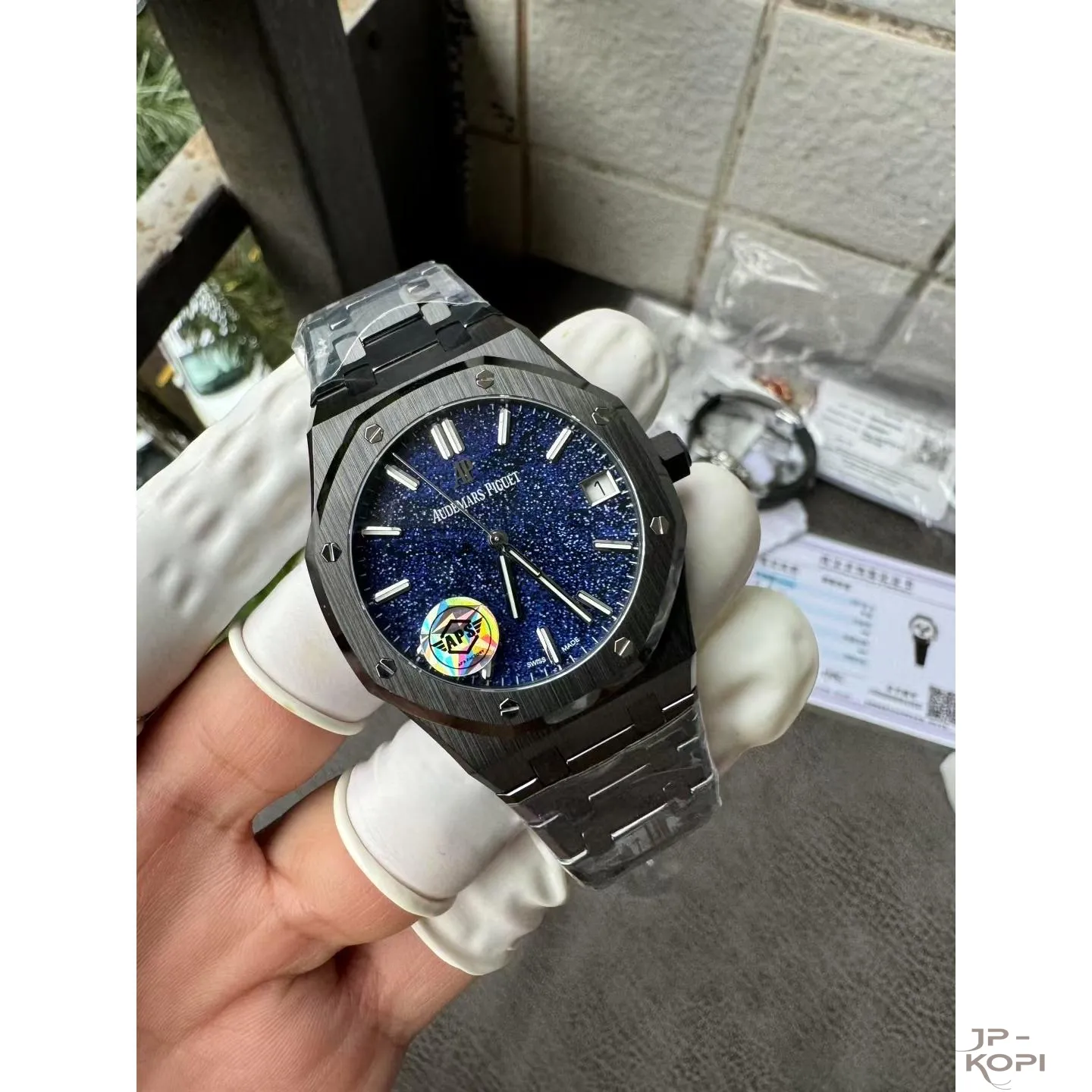 オーデマ・ピゲ ロイヤルオーク 15500|ブルーグレインダイヤル セラミックケース 【APS工場製高品質コピー腕時計】 - 画像 (3)