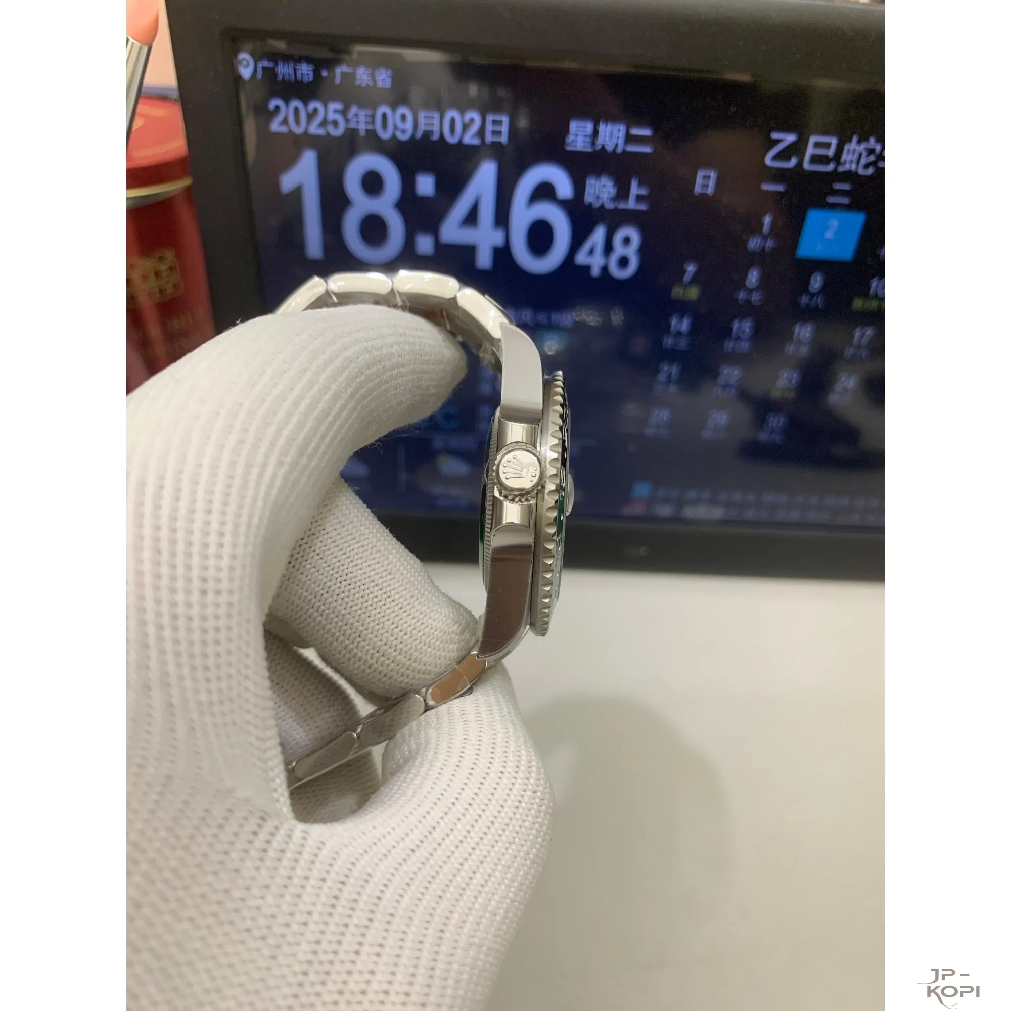 ロレックス GMTマスターII 126729VTNR|レフティGMT グリーンダイアル Cal.3285搭載【VS工場製高品質コピー腕時計】 - 画像 (6)