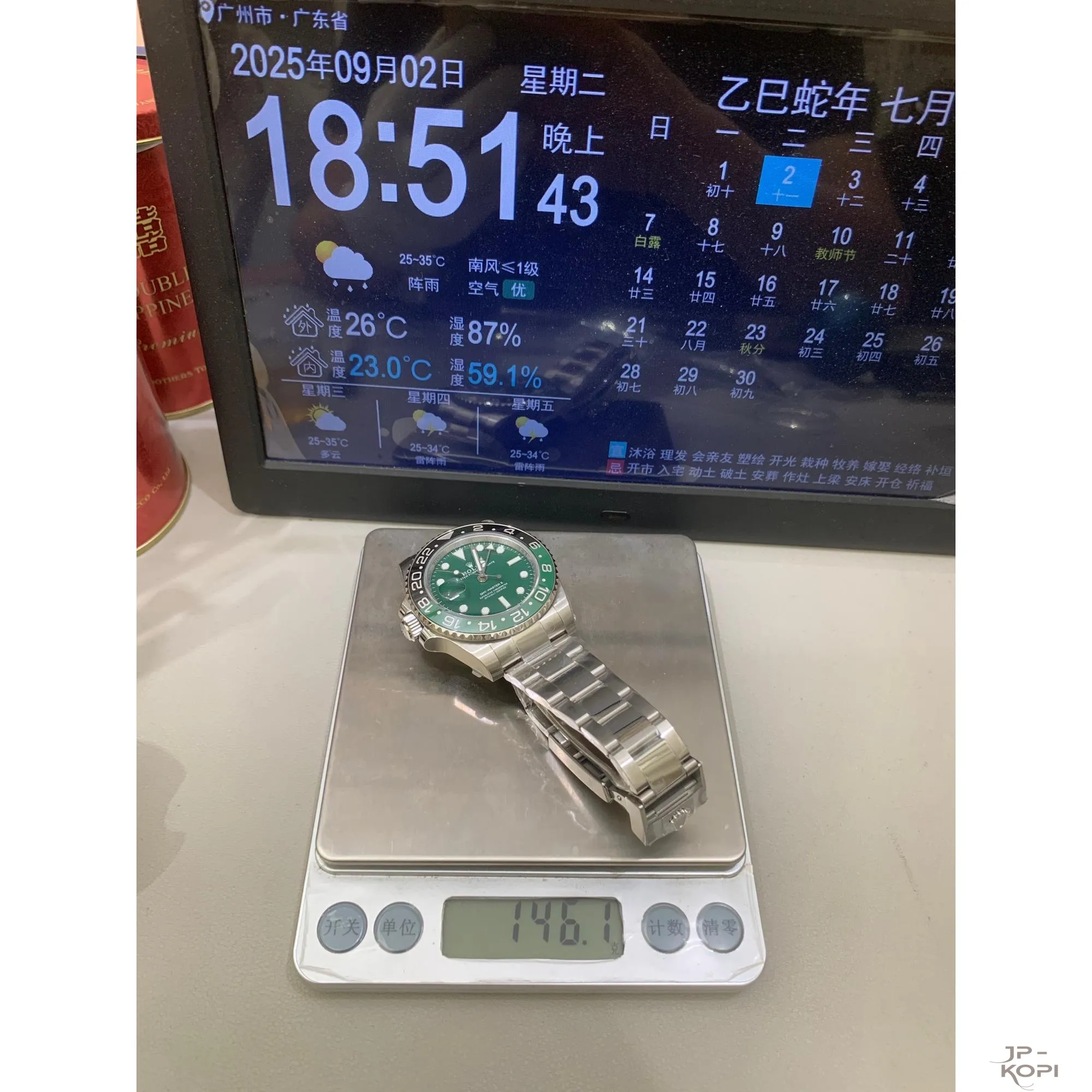 ロレックス GMTマスターII 126729VTNR|レフティGMT グリーンダイアル Cal.3285搭載【VS工場製高品質コピー腕時計】 - 画像 (14)