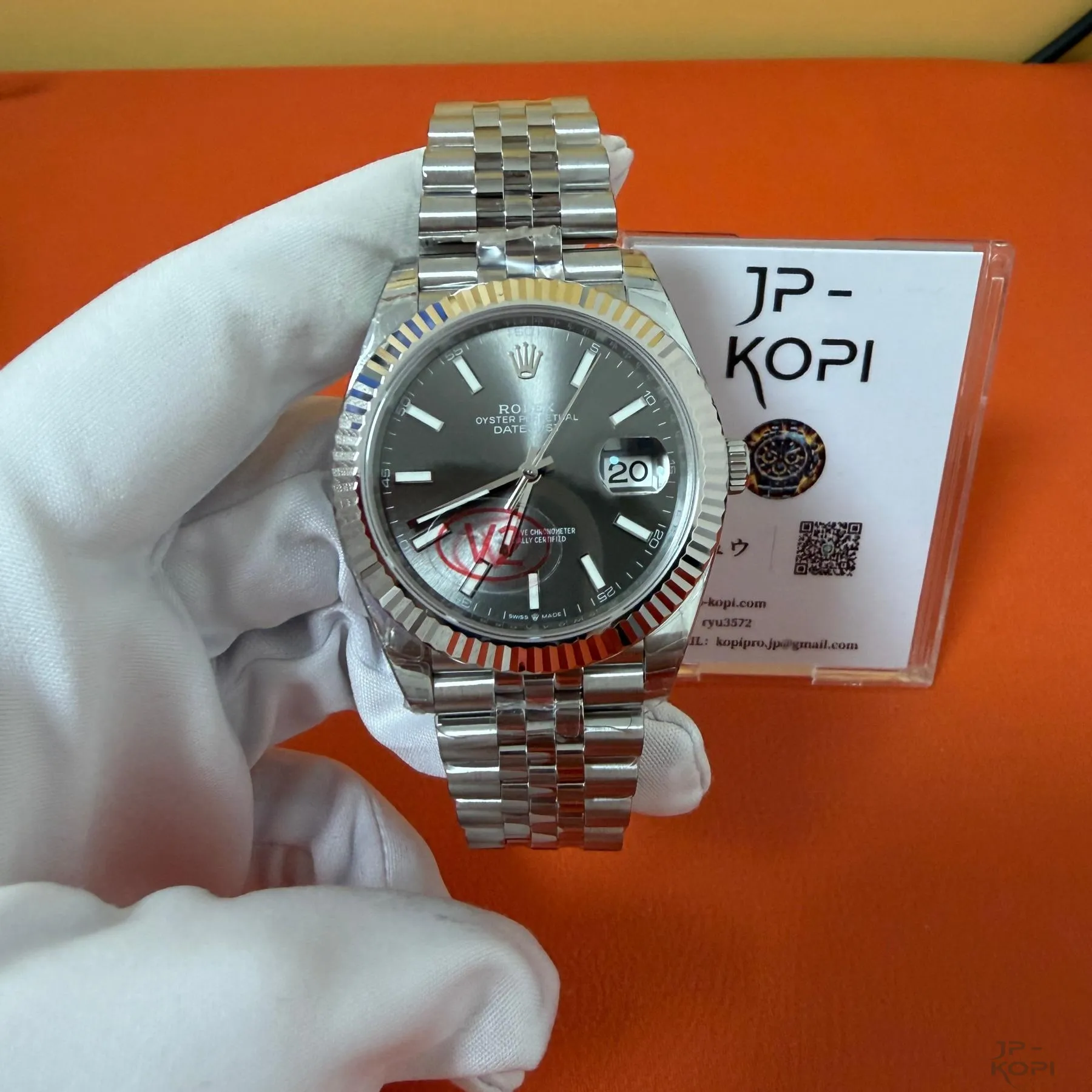 ロレックス デイトジャスト 126334|グレーダイアル 41mm ジュビリーブレス 丹東Cal.3235 V2【VS工場製】 - 画像 (2)