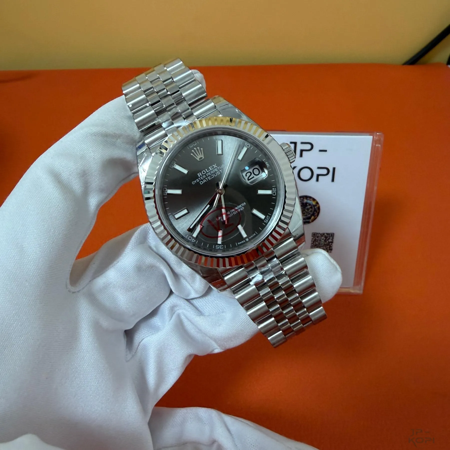 ロレックス デイトジャスト 126334|グレーダイアル 41mm ジュビリーブレス 丹東Cal.3235 V2【VS工場製】 - 画像 (3)