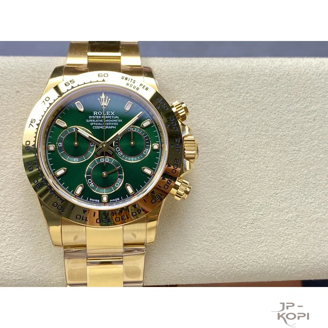 ロレックス デイトナ 116508-0013|グリーンダイアル 40mm 丹東Cal.4130【VS工場製 高品質コピー腕時計】 - 画像 (2)