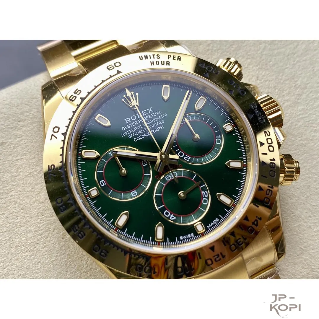 ロレックス デイトナ 116508-0013|グリーンダイアル 40mm 丹東Cal.4130【VS工場製 高品質コピー腕時計】 - 画像 (3)