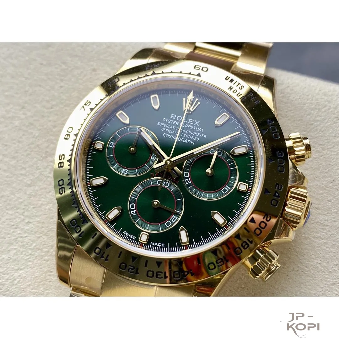 ロレックス デイトナ 116508-0013|グリーンダイアル 40mm 丹東Cal.4130【VS工場製 高品質コピー腕時計】 - 画像 (4)