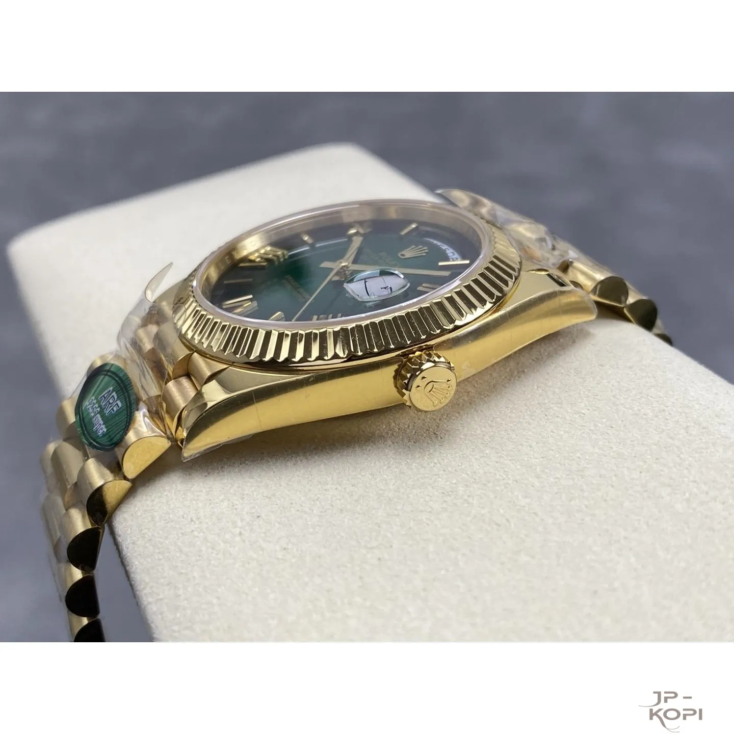 ロレックス デイデイト 40mm M228238-0069|グリーンオンブレ 上海Cal.3255 加重版【ARF工場製 高品質コピー腕時計】 - 画像 (8)