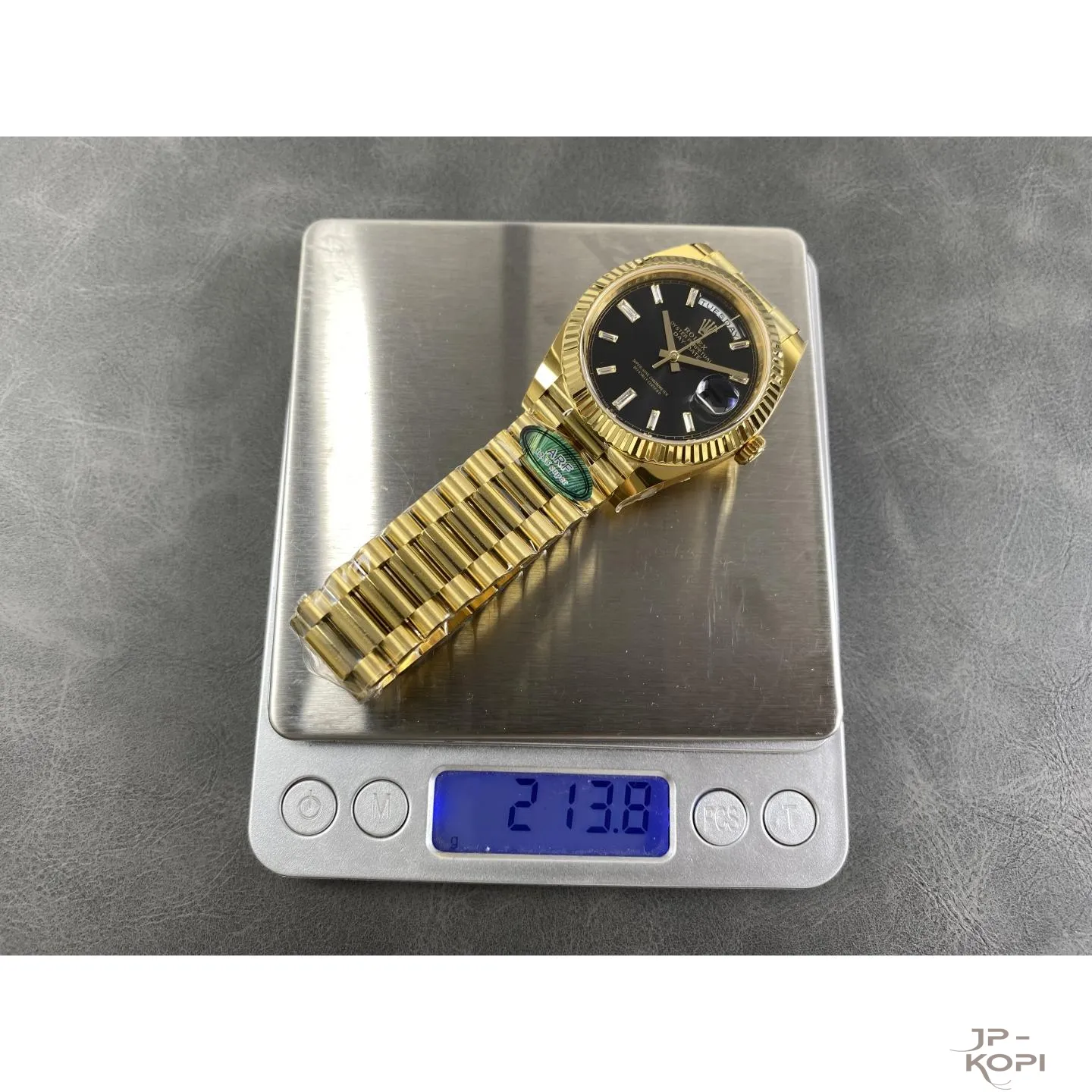 ロレックス デイデイト 40mm M228238-0004|ブライトブラックダイヤ付き 上海Cal.3255 加重版【ARF工場製 高品質コピー腕時計】 - 画像 (12)