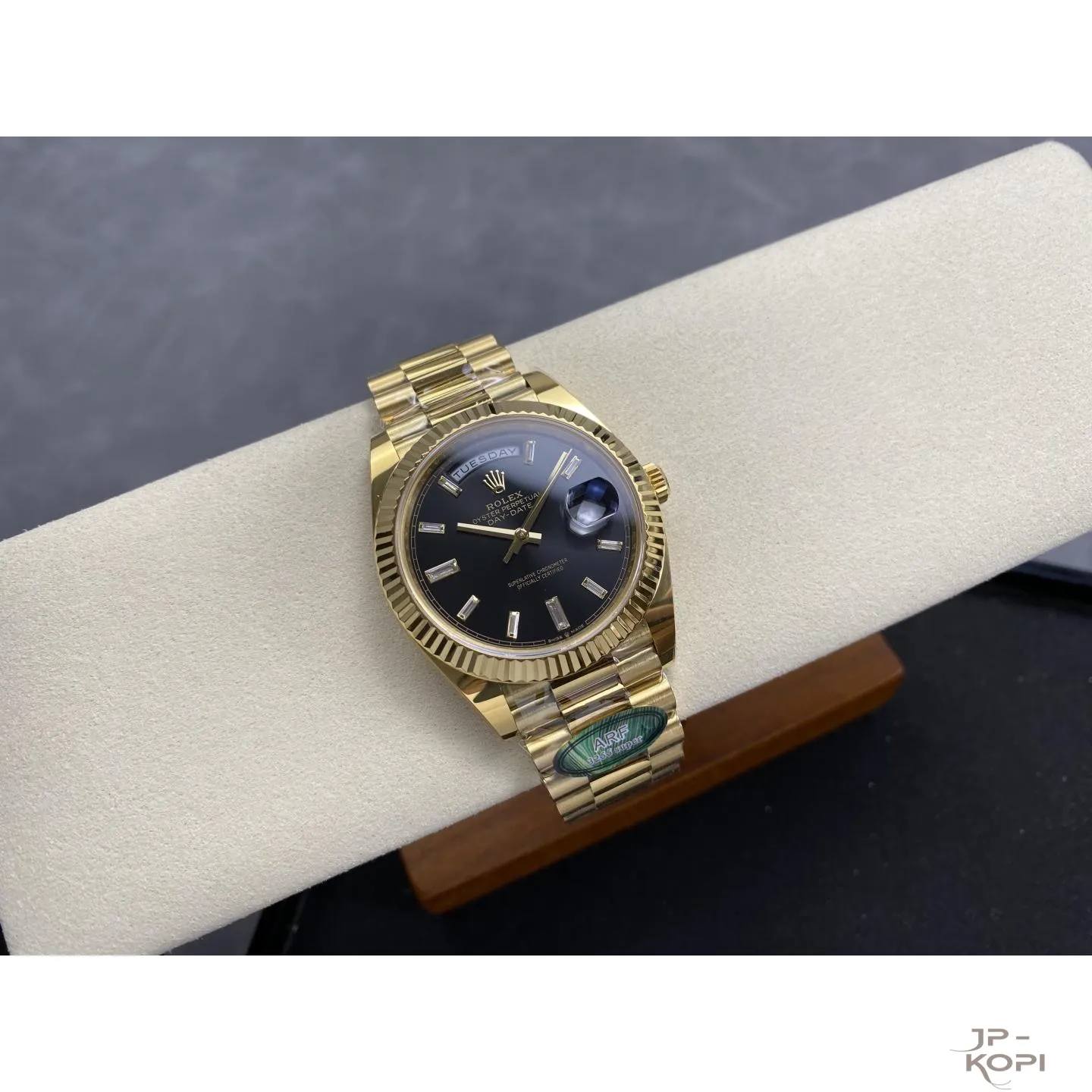 ロレックス デイデイト 40mm M228238-0004|ブライトブラックダイヤ付き 上海Cal.3255 加重版【ARF工場製 高品質コピー腕時計】 - 画像 (5)