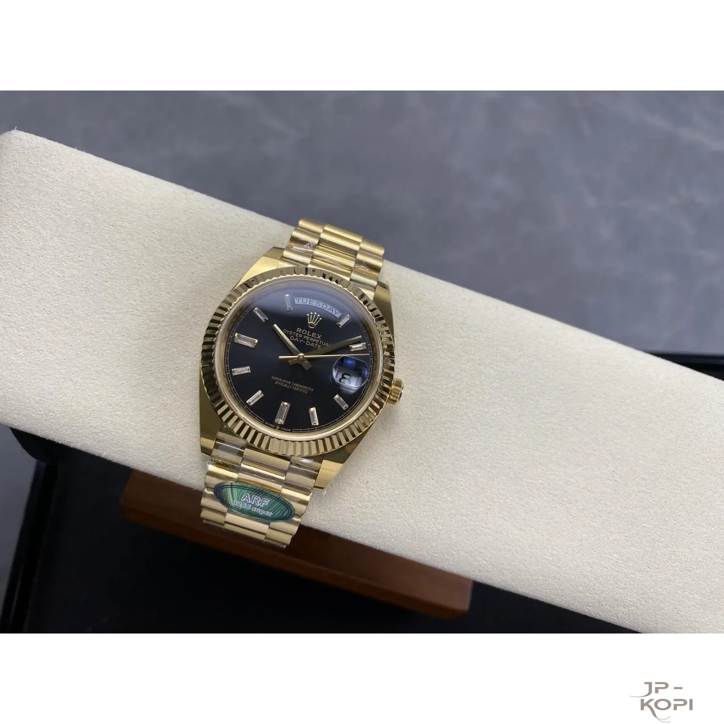 ロレックス デイデイト 40mm M228238-0004|ブライトブラックダイヤ付き 上海Cal.3255 加重版【ARF工場製 高品質コピー腕時計】 - 画像 (6)