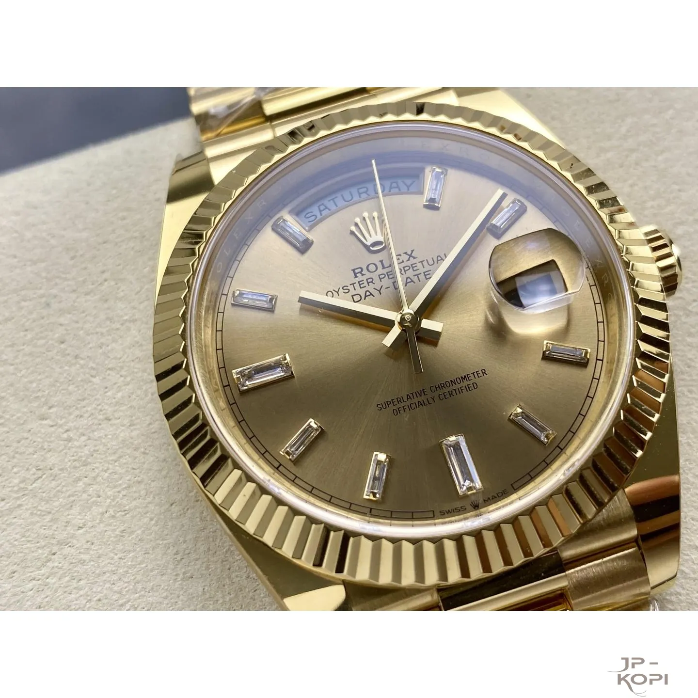 ロレックス デイデイト 40mm M228238-0005|シャンパンダイヤ付き 上海Cal.3255 加重版【ARF工場製 高品質コピー腕時計】 - 画像 (3)