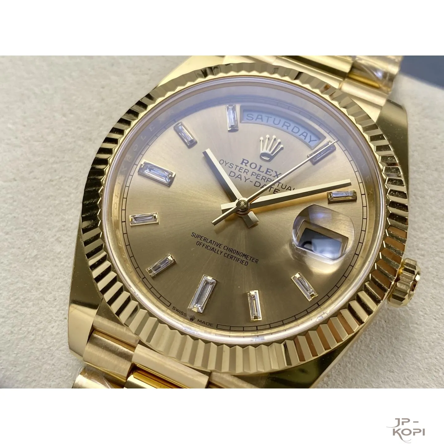 ロレックス デイデイト 40mm M228238-0005|シャンパンダイヤ付き 上海Cal.3255 加重版【ARF工場製 高品質コピー腕時計】 - 画像 (4)