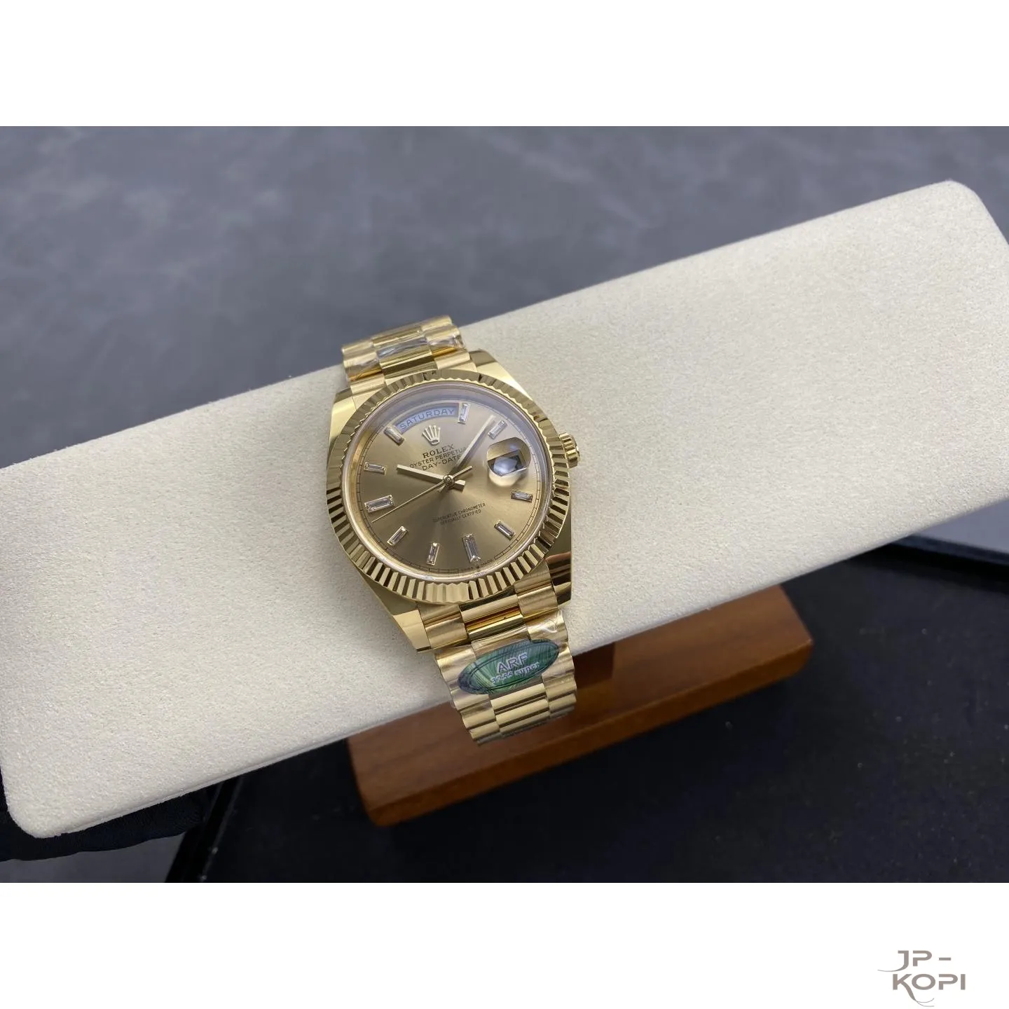 ロレックス デイデイト 40mm M228238-0005|シャンパンダイヤ付き 上海Cal.3255 加重版【ARF工場製 高品質コピー腕時計】 - 画像 (5)