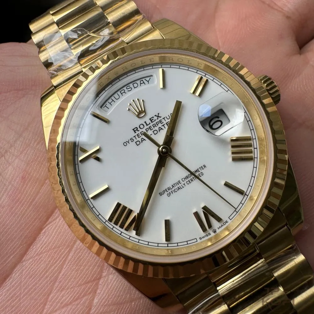 ロレックス デイデイト 40mm M228238-0042|ホワイトローマ数字 上海Cal.3255 加重版【RC工場製 高品質コピー腕時計】 - 画像 (5)