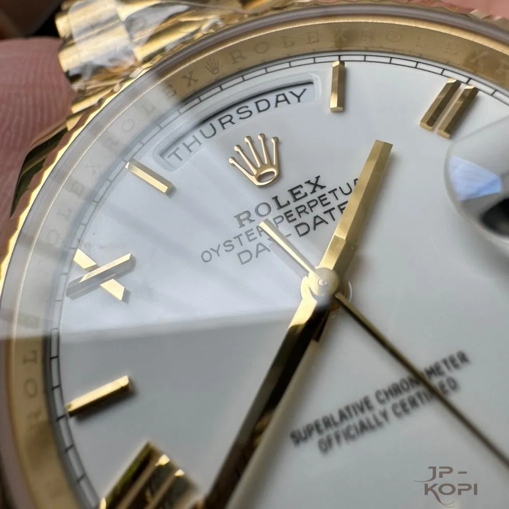 ロレックス デイデイト 40mm M228238-0042|ホワイトローマ数字 上海Cal.3255 加重版【RC工場製 高品質コピー腕時計】 - 画像 (6)