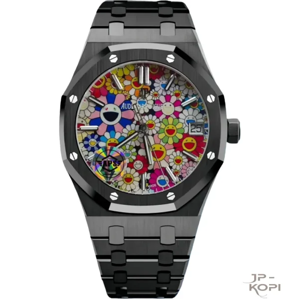 オーデマ・ピゲ ロイヤルオーク 15500 | スマイルフラワーダイアル ブラックセラミック 41mm 【APS工場出品】