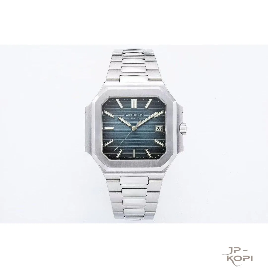 パテック・フィリップ ノーチラス キュビタス 5821/1AR-001|ブルー文字盤×ローズゴールドコンビブレス 【PPF工場製】 - 画像 (2)