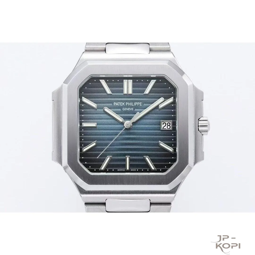 パテック・フィリップ ノーチラス キュビタス 5821/1AR-001|ブルー文字盤×ローズゴールドコンビブレス 【PPF工場製】 - 画像 (3)