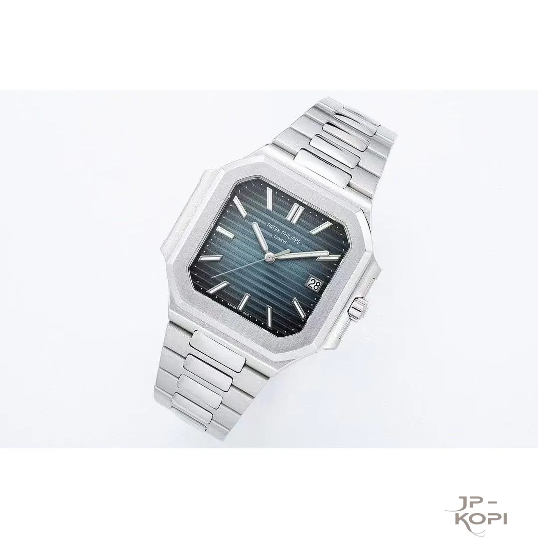 パテック・フィリップ ノーチラス キュビタス 5821/1AR-001|ブルー文字盤×ローズゴールドコンビブレス 【PPF工場製】 - 画像 (4)