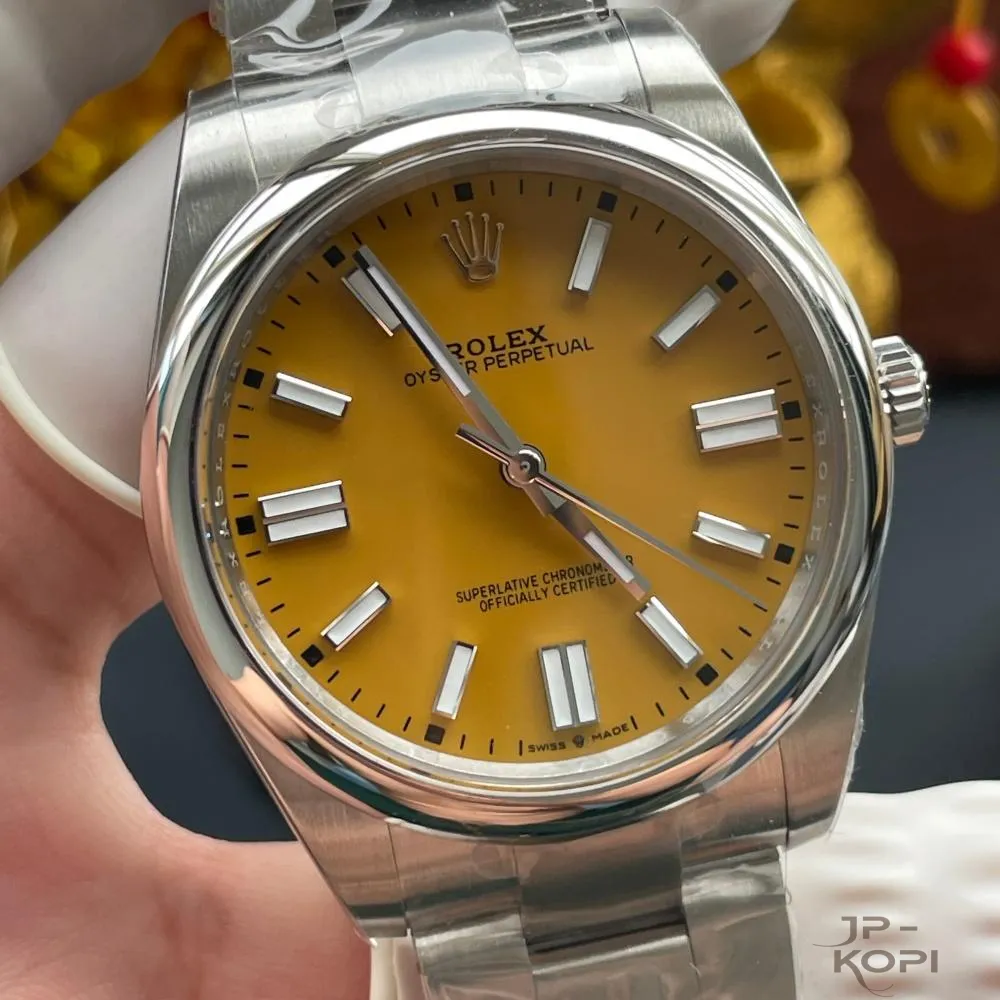 ロレックス オイスターパーペチュアル m134300-0007|ベージュ 41mm 上海Cal.3230【RC工場製 高品質コピー腕時計】 - 画像 (4)