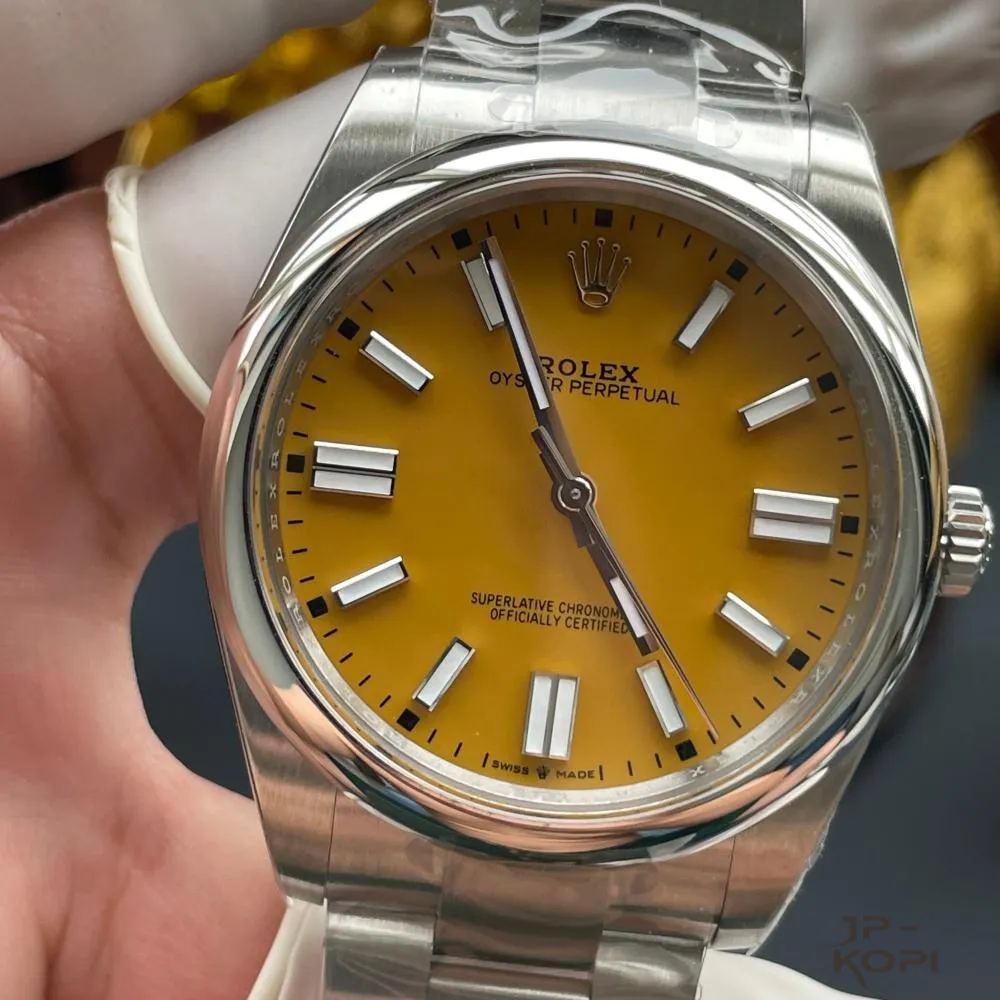 ロレックス オイスターパーペチュアル m134300-0007|ベージュ 41mm 上海Cal.3230【RC工場製 高品質コピー腕時計】 - 画像 (5)