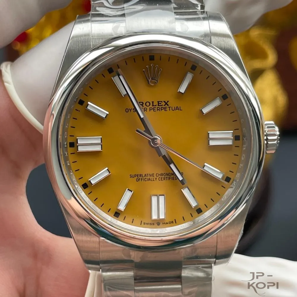 ロレックス オイスターパーペチュアル m134300-0007|ベージュ 41mm 上海Cal.3230【RC工場製 高品質コピー腕時計】 - 画像 (2)