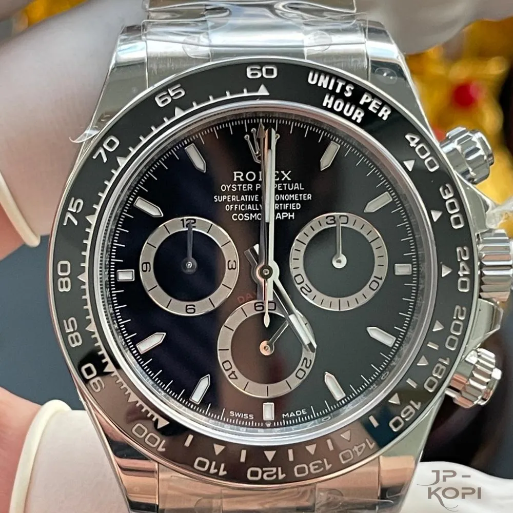 ロレックス デイトナ 126500LN-0002|ブラック 40MM 上海Cal.4131【RC工場製 高品質コピー腕時計】 - 画像 (5)