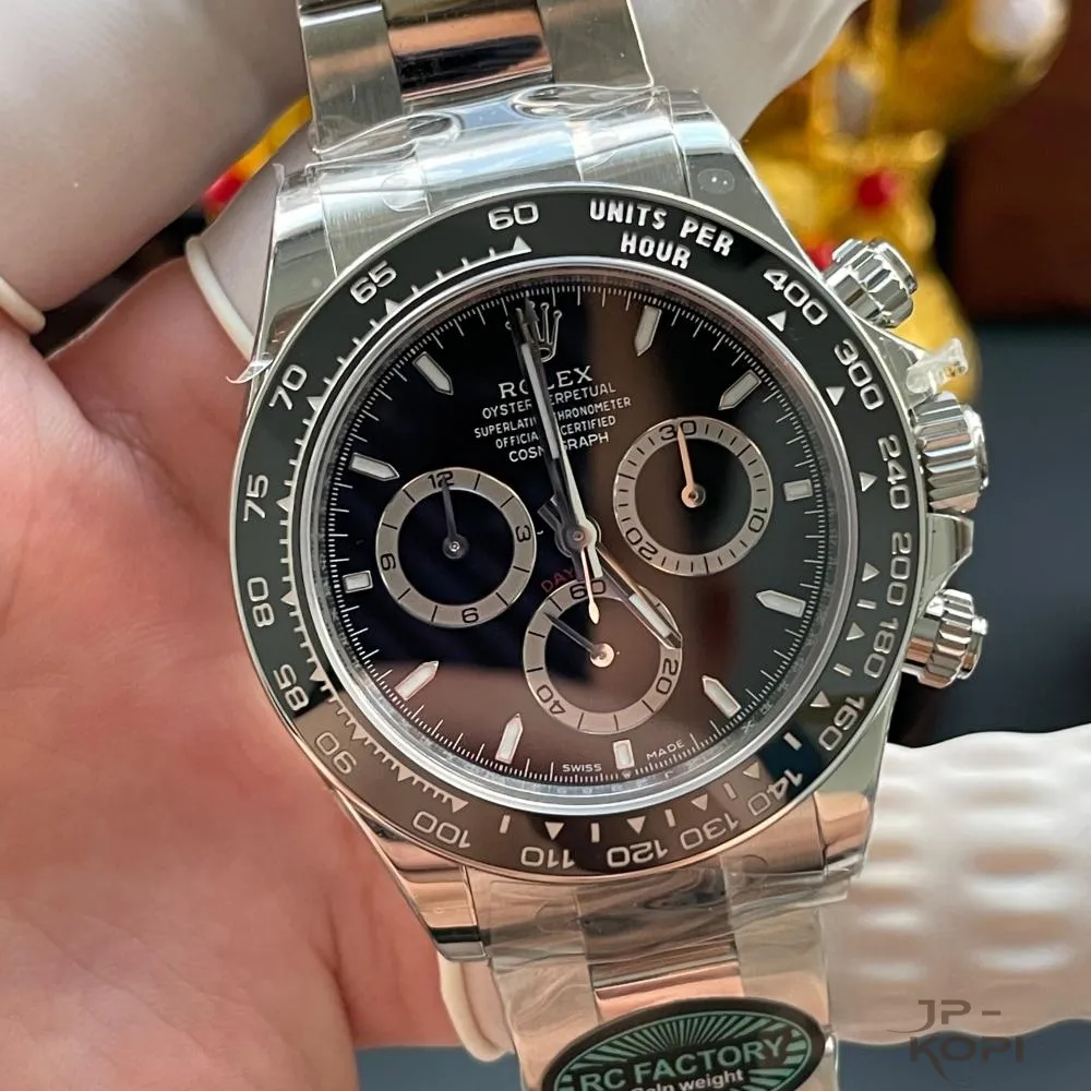 ロレックス デイトナ 126500LN-0002|ブラック 40MM 上海Cal.4131【RC工場製 高品質コピー腕時計】 - 画像 (4)