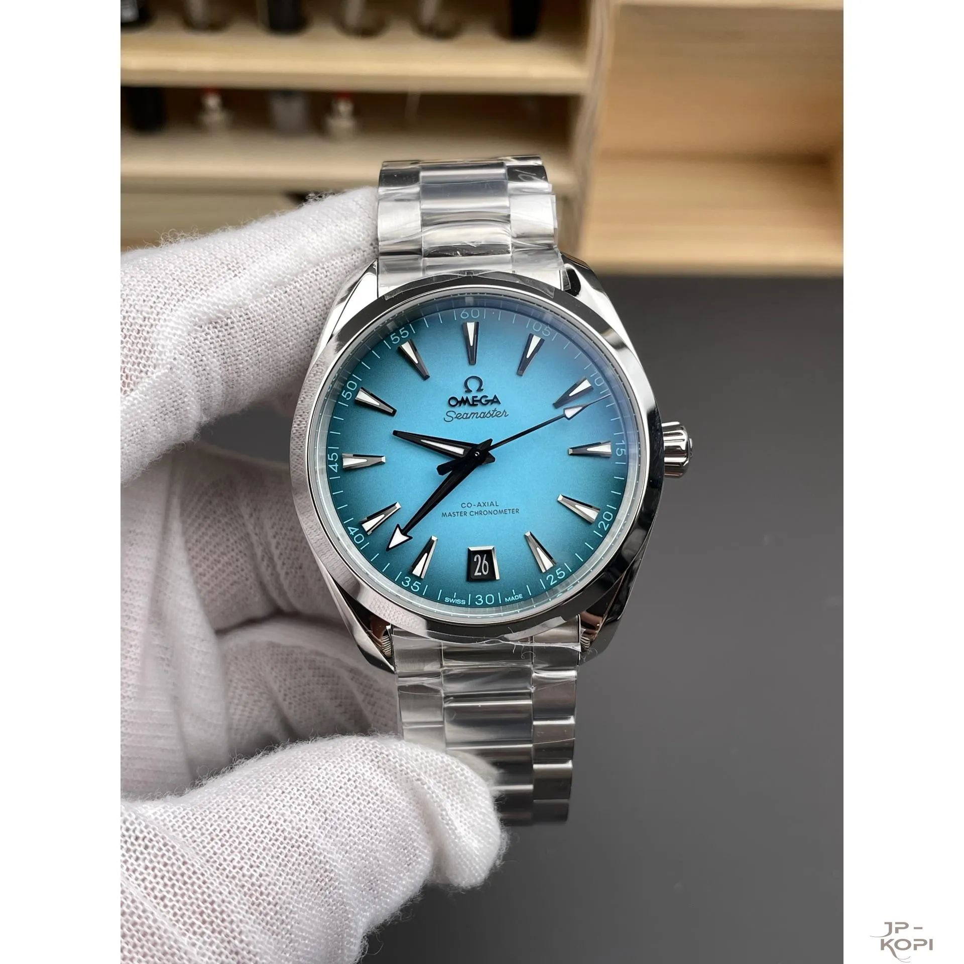 オメガ シーマスター 220.10.41.21.03.006|ターコイズブルー 41mm 丹東Cal.8900【VS工場製高品質腕時計】 - 画像 (2)